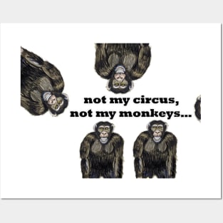 Not my circus, not my monkeys Posters and Art